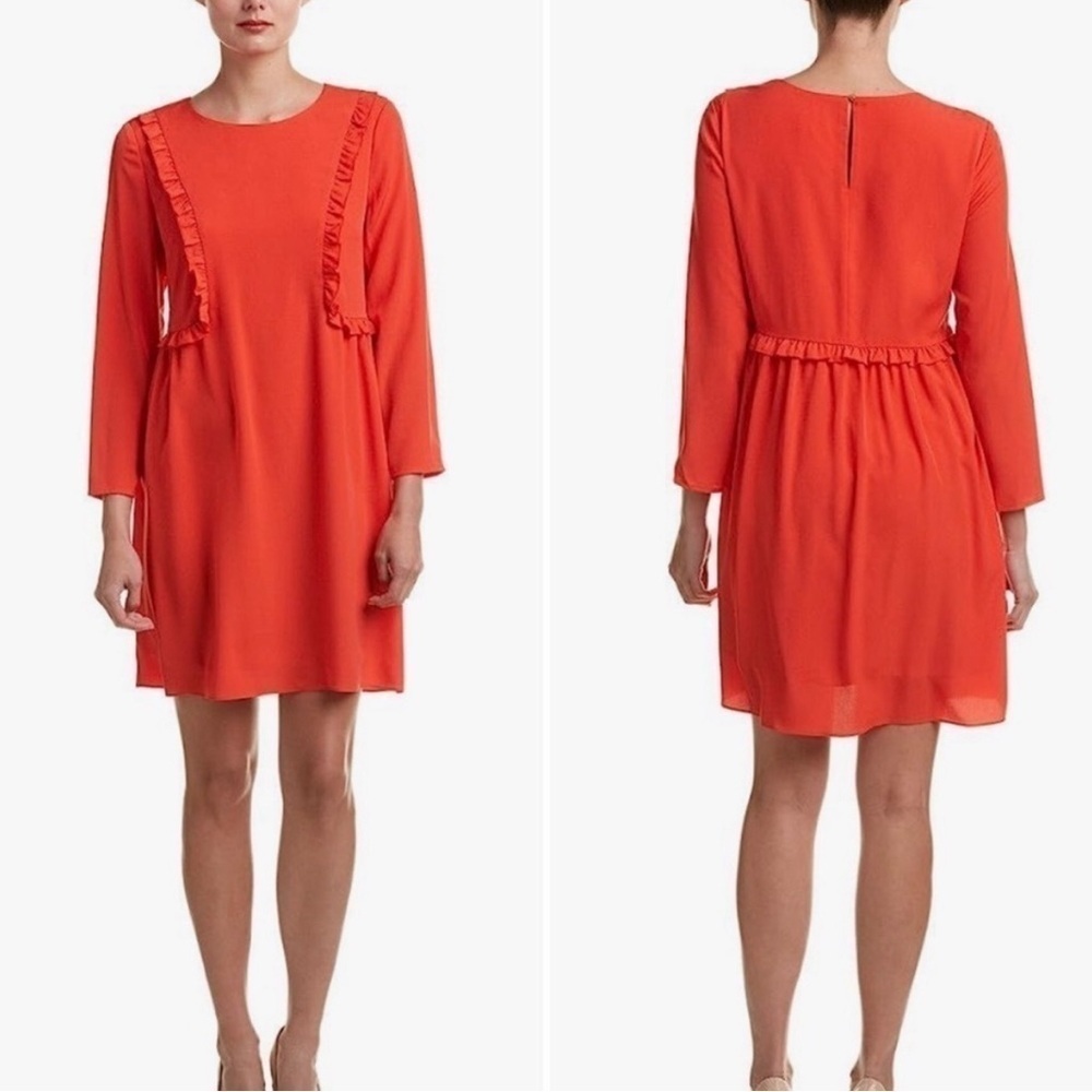 CeCe - “Carly” ruffle, long sleeve dress - size 10